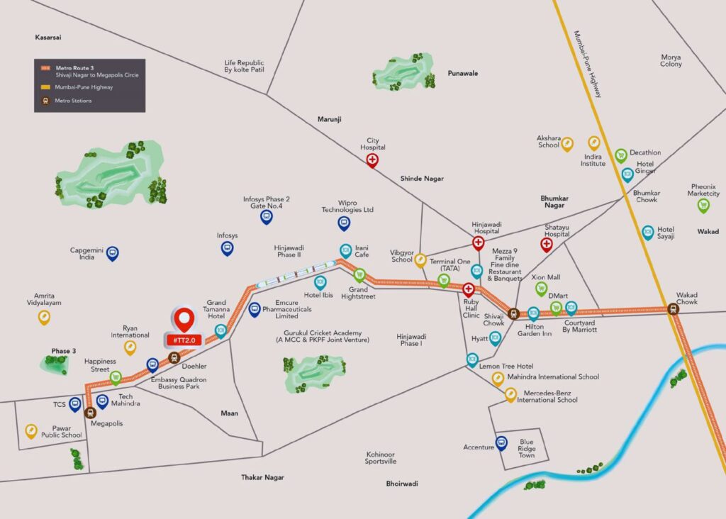 Wakad Business Bay  location map